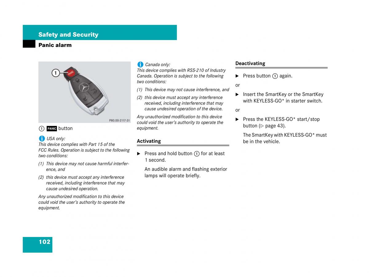 Mercedes Benz GL Class X164 owners manual / page 103