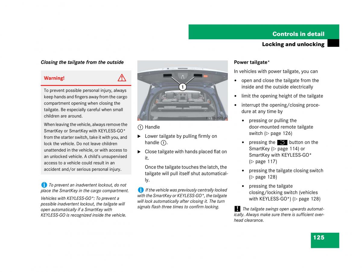 Mercedes Benz GL Class X164 owners manual / page 126