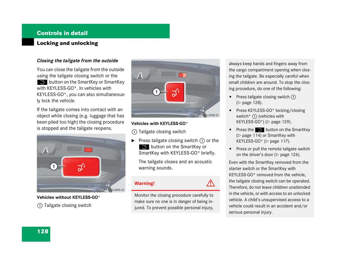 Mercedes Benz GL Class X164 owners manual / page 129