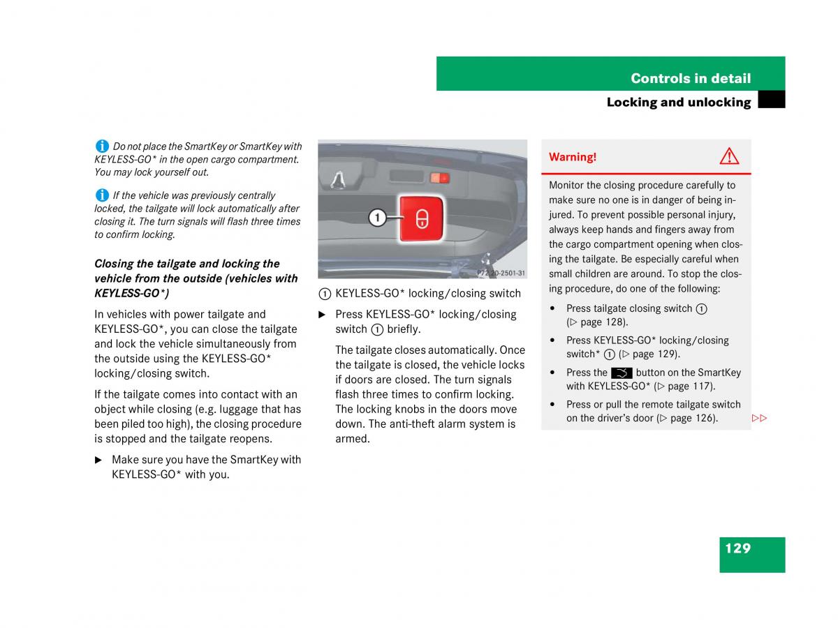 Mercedes Benz GL Class X164 owners manual / page 130