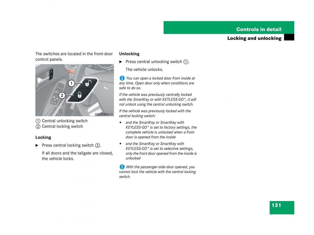 Mercedes Benz GL Class X164 owners manual / page 132