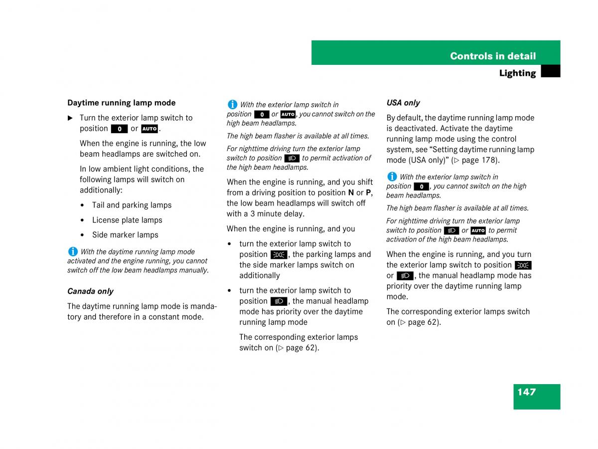 Mercedes Benz GL Class X164 owners manual / page 148