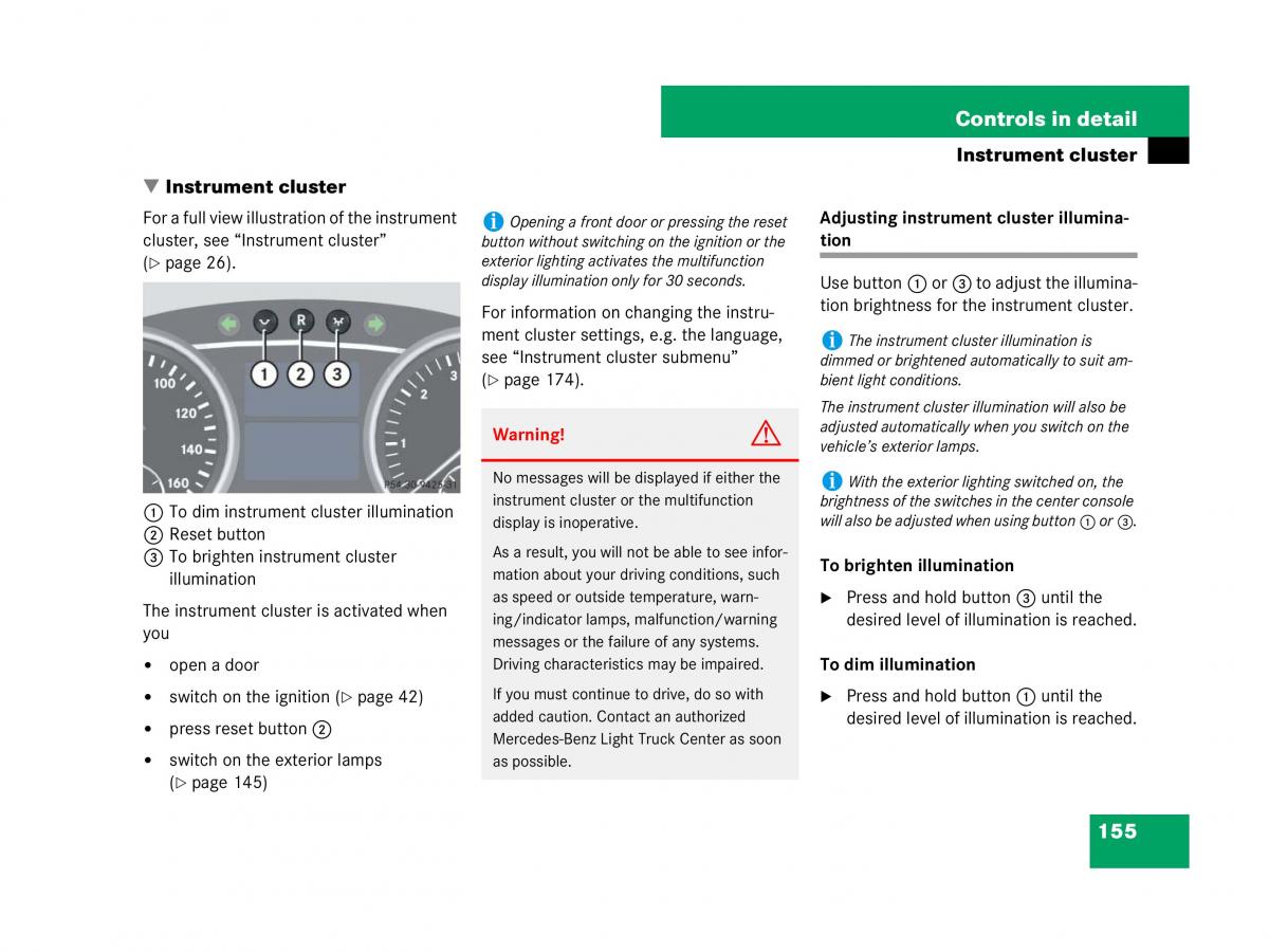 Mercedes Benz GL Class X164 owners manual / page 156