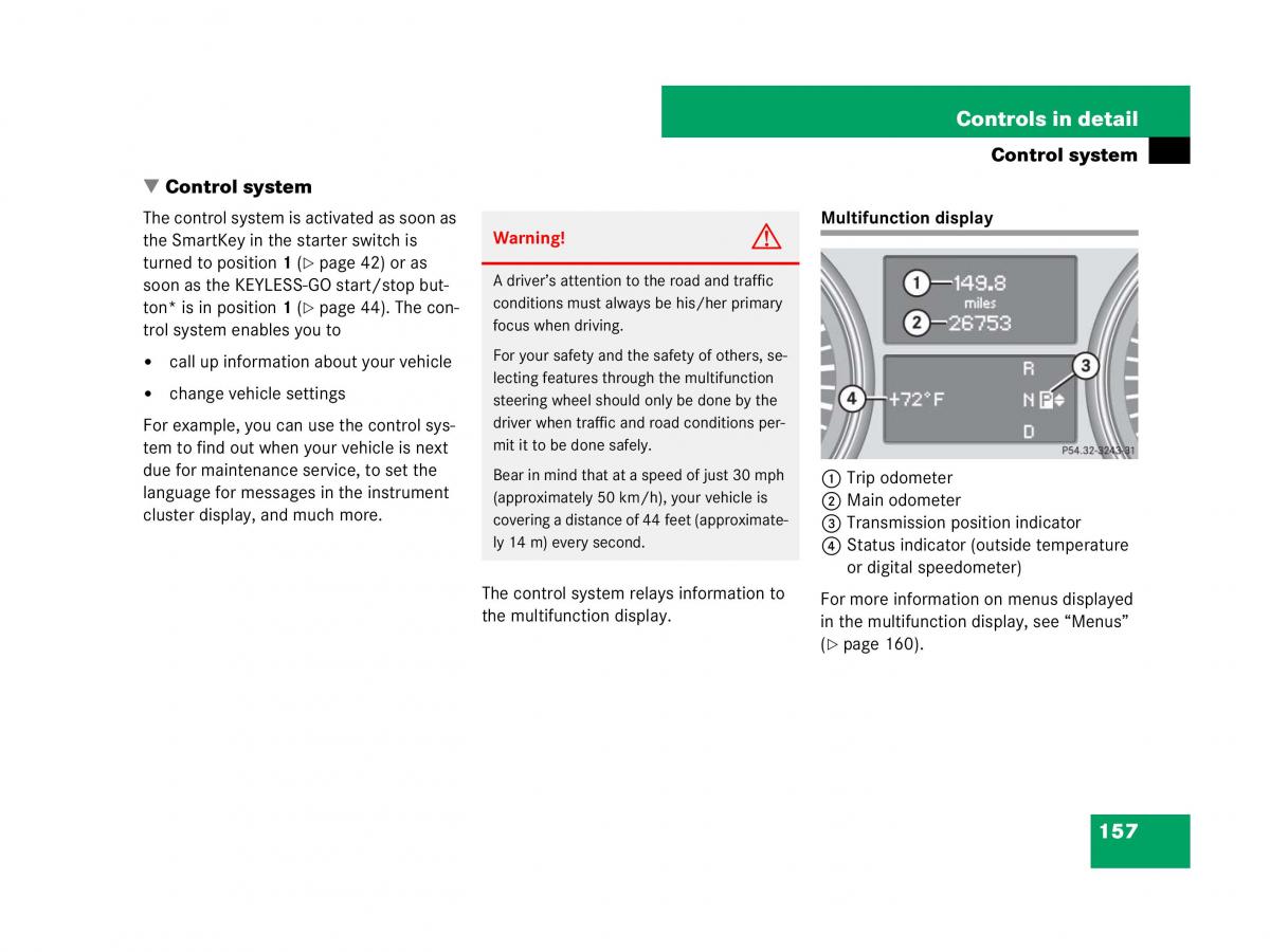 Mercedes Benz GL Class X164 owners manual / page 158