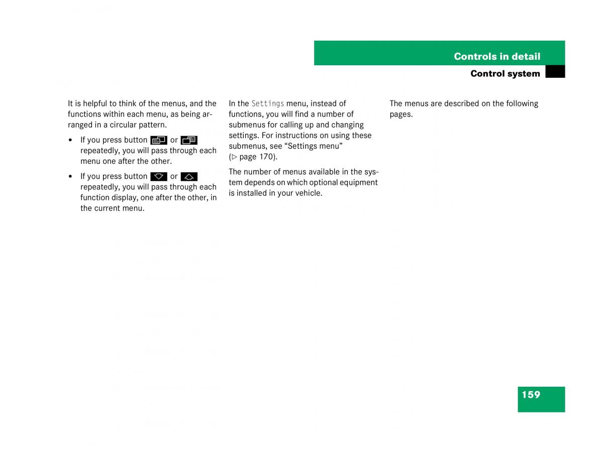 Mercedes Benz GL Class X164 owners manual / page 160