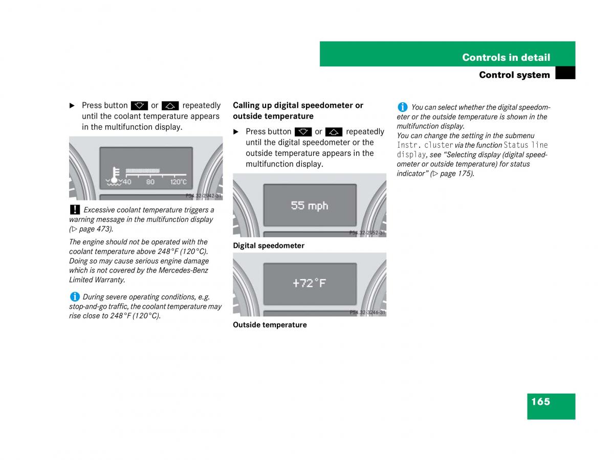 Mercedes Benz GL Class X164 owners manual / page 166