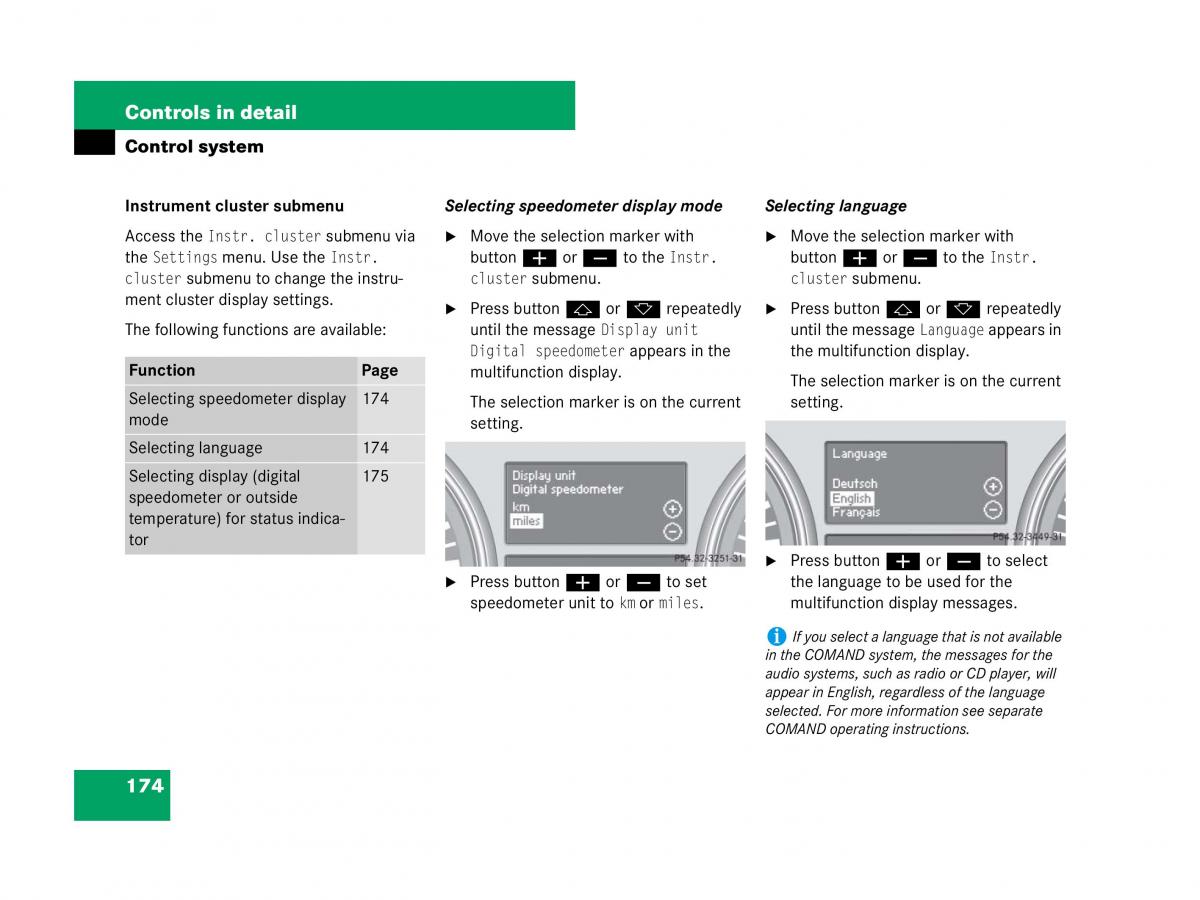 Mercedes Benz GL Class X164 owners manual / page 175