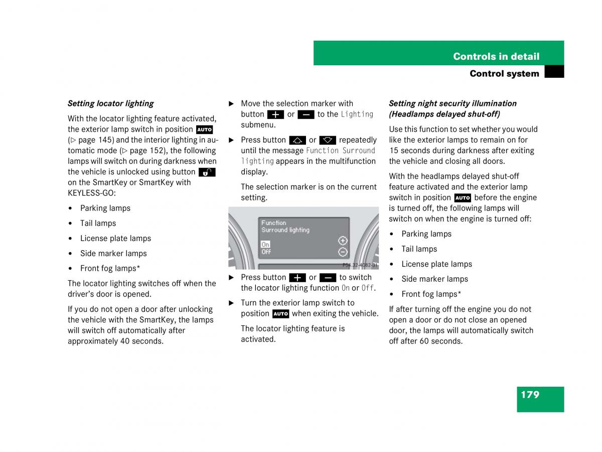 Mercedes Benz GL Class X164 owners manual / page 180