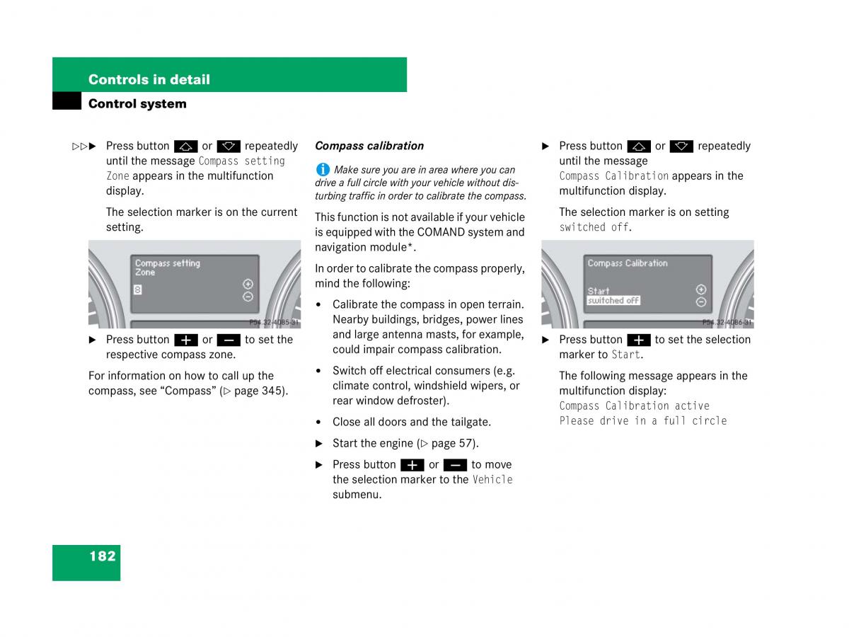 Mercedes Benz GL Class X164 owners manual / page 183