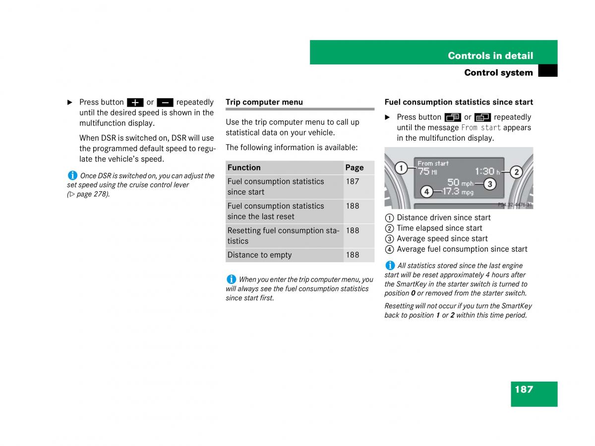 Mercedes Benz GL Class X164 owners manual / page 188