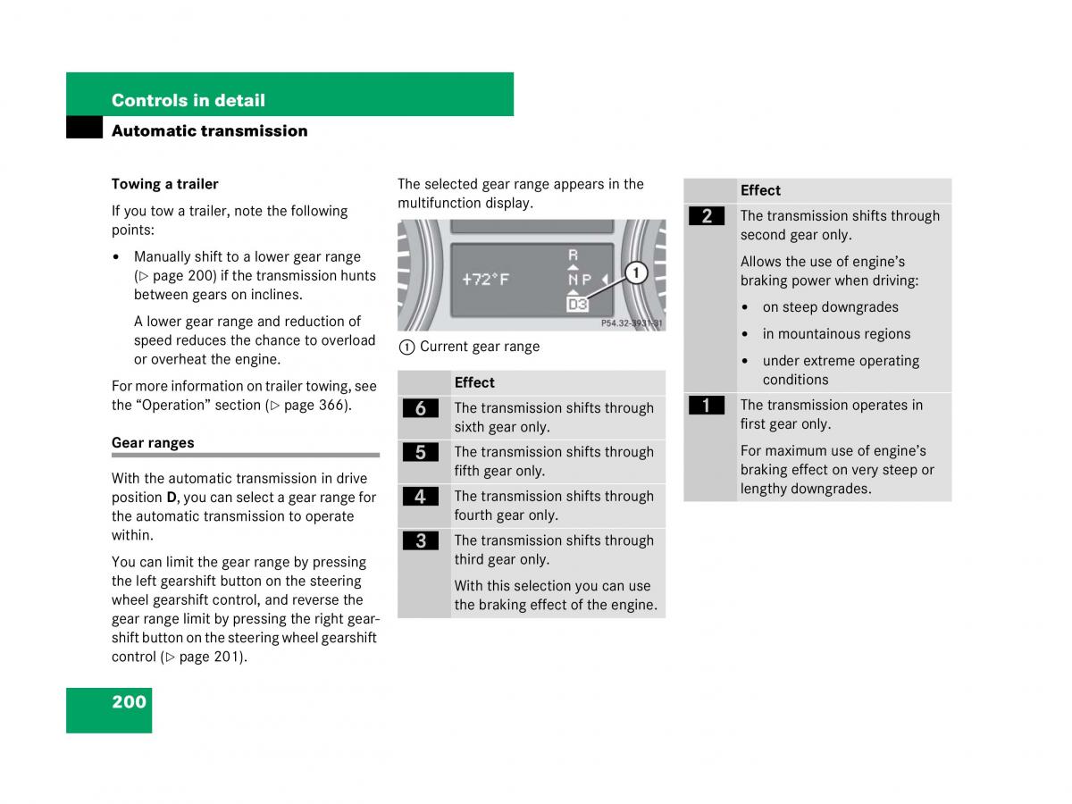 Mercedes Benz GL Class X164 owners manual / page 201