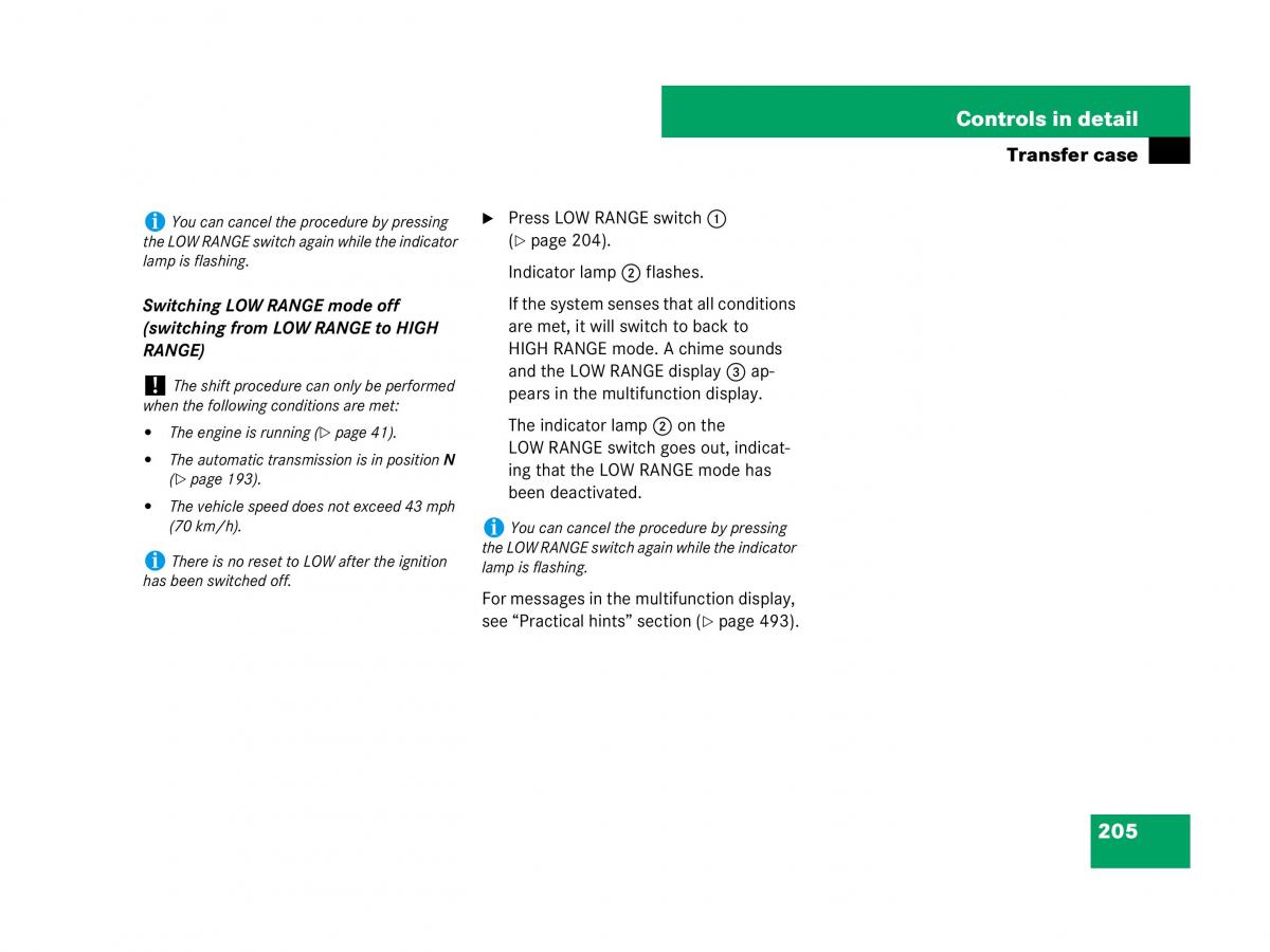 Mercedes Benz GL Class X164 owners manual / page 206