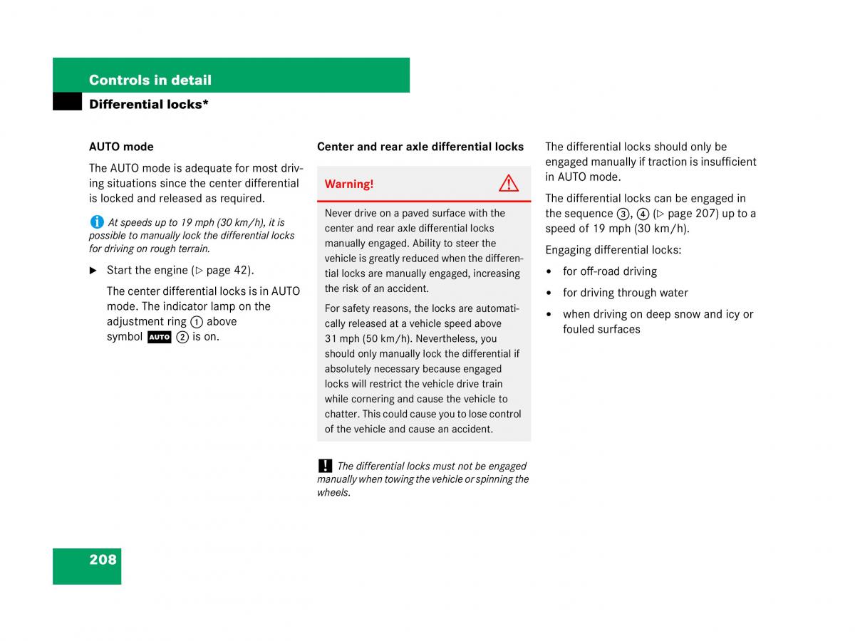 Mercedes Benz GL Class X164 owners manual / page 209