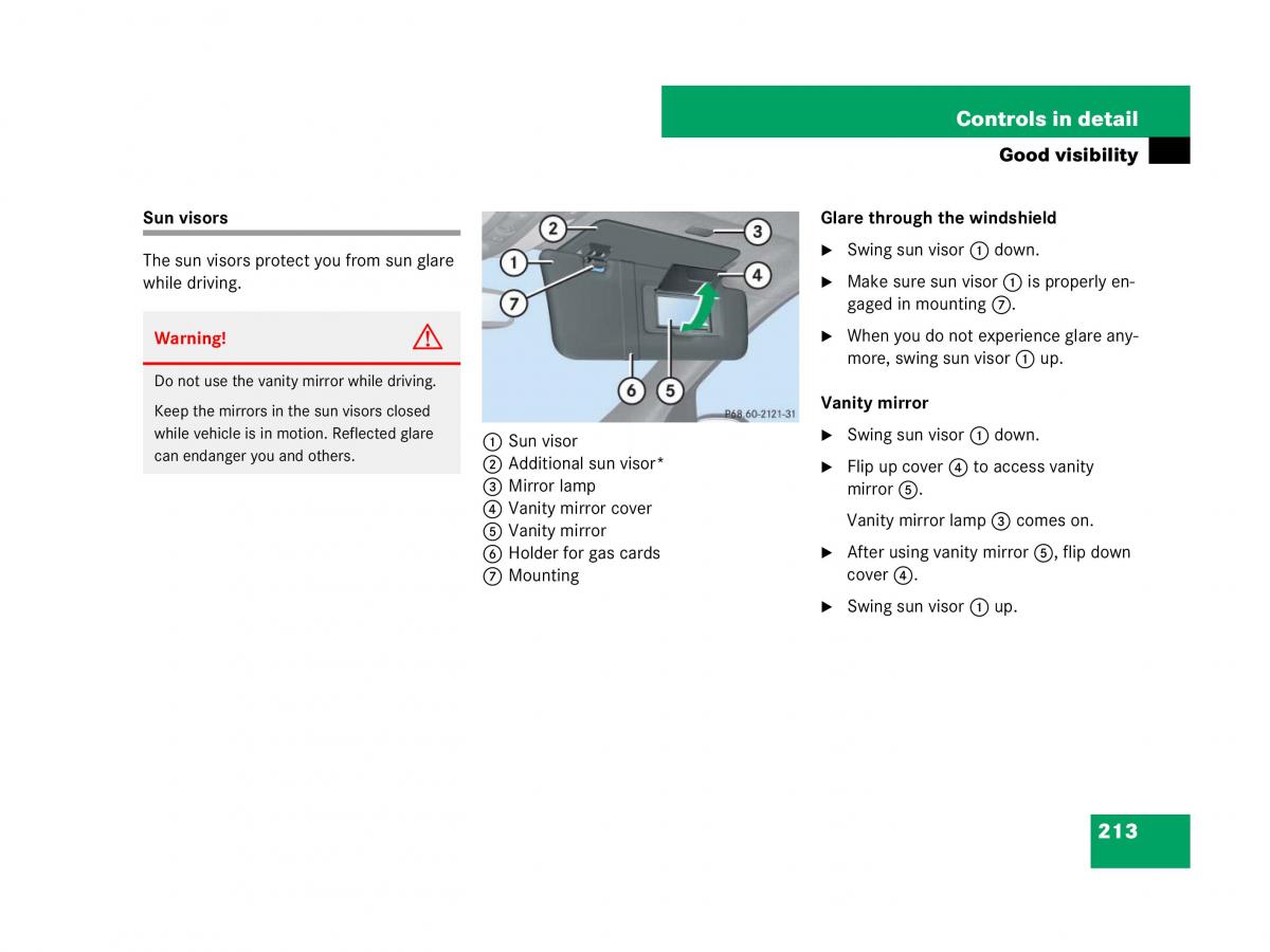 Mercedes Benz GL Class X164 owners manual / page 214