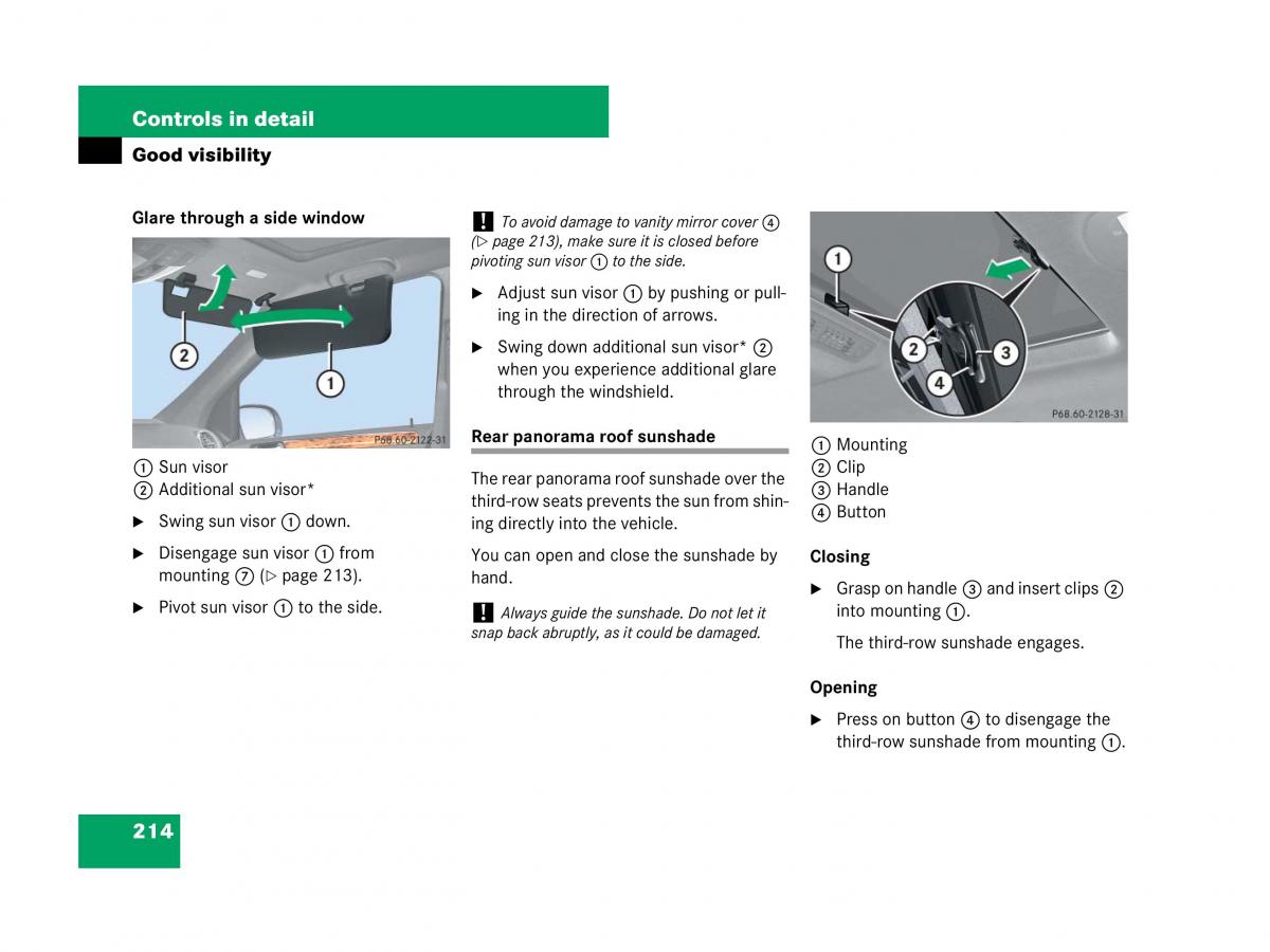 Mercedes Benz GL Class X164 owners manual / page 215