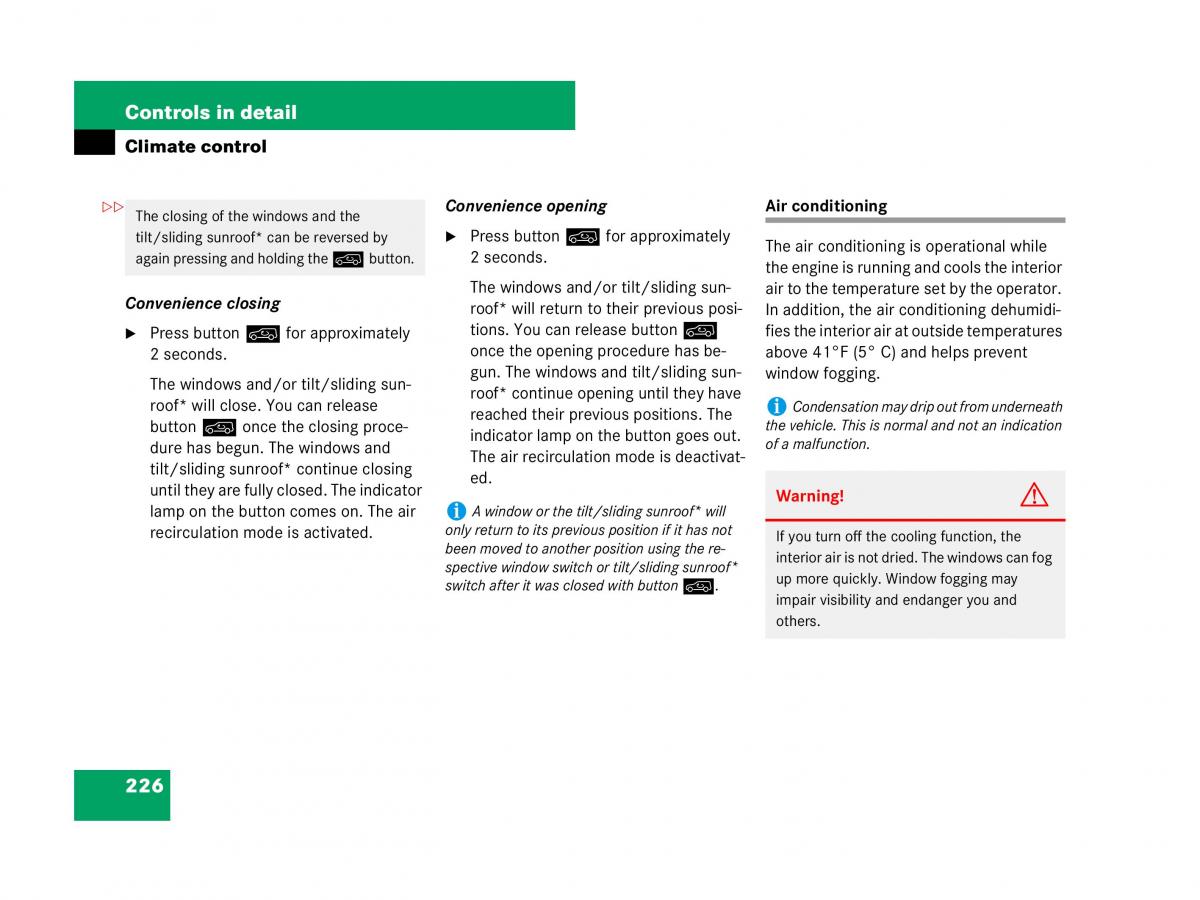 Mercedes Benz GL Class X164 owners manual / page 227