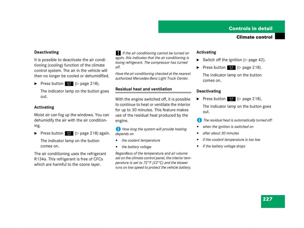 Mercedes Benz GL Class X164 owners manual / page 228