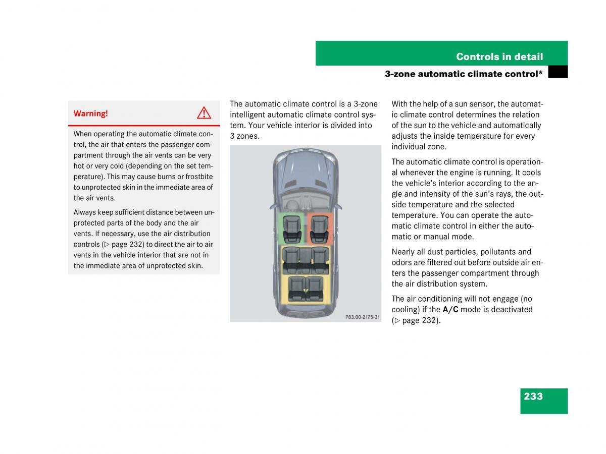 Mercedes Benz GL Class X164 owners manual / page 234