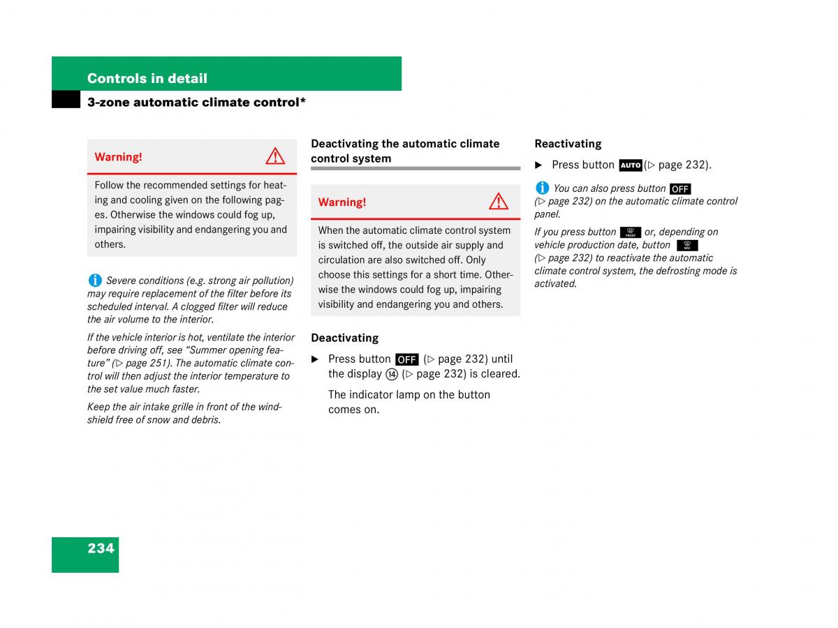 Mercedes Benz GL Class X164 owners manual / page 235