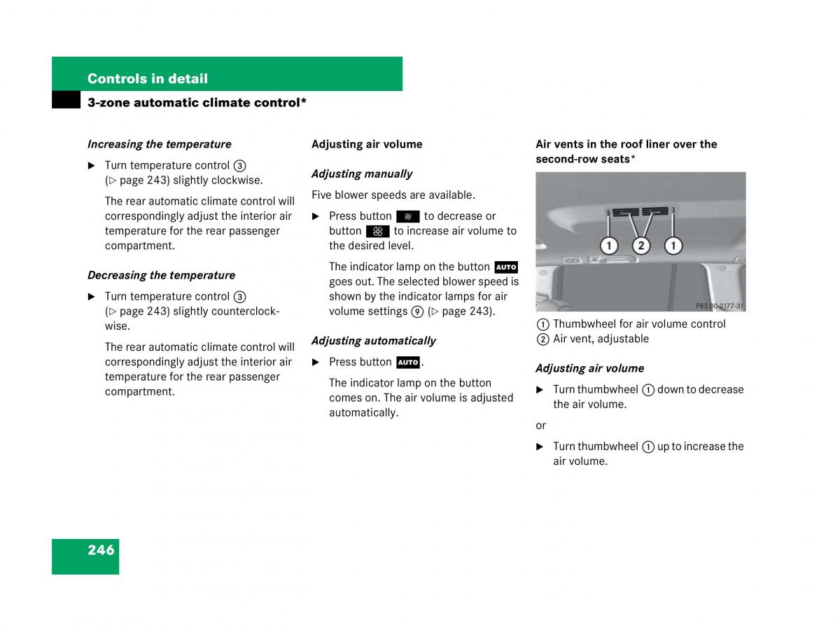 Mercedes Benz GL Class X164 owners manual / page 247