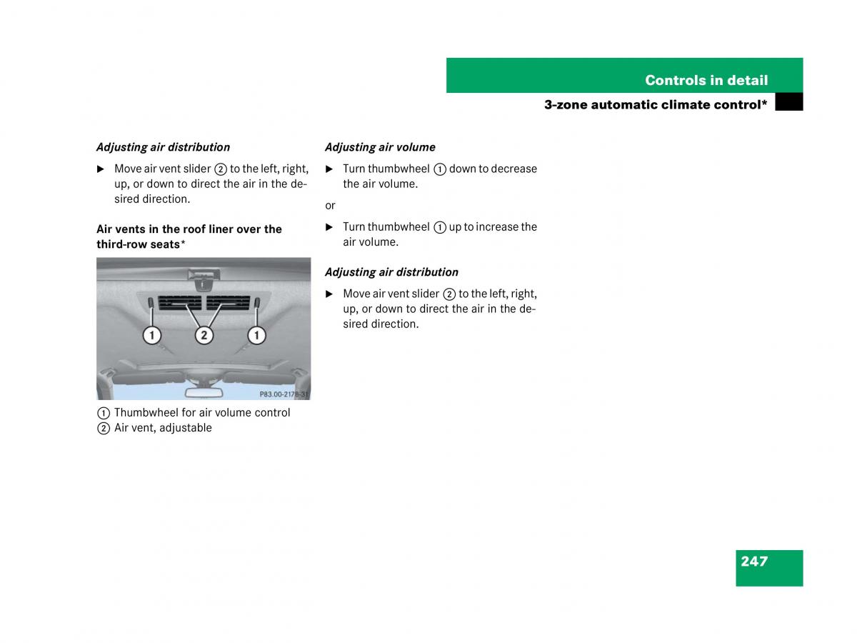 Mercedes Benz GL Class X164 owners manual / page 248