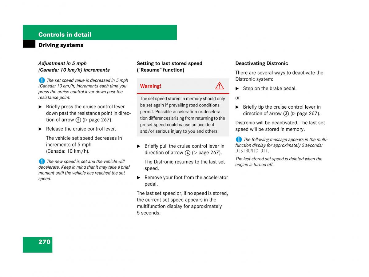 Mercedes Benz GL Class X164 owners manual / page 271