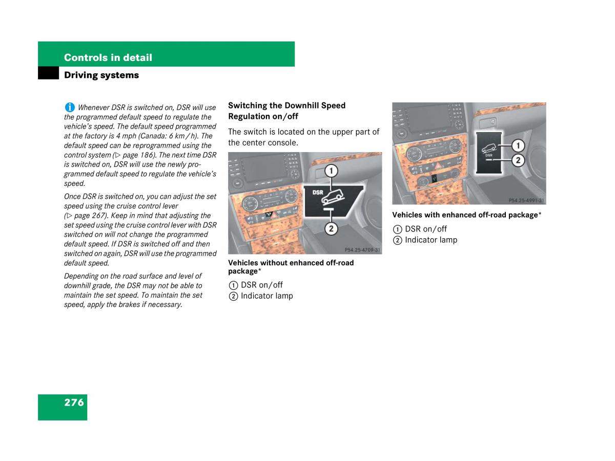 Mercedes Benz GL Class X164 owners manual / page 277