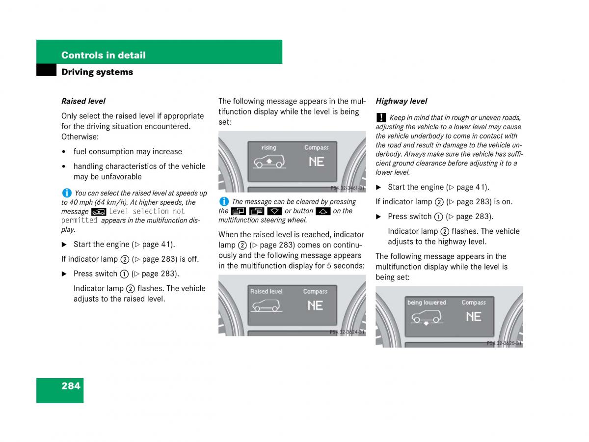 Mercedes Benz GL Class X164 owners manual / page 285