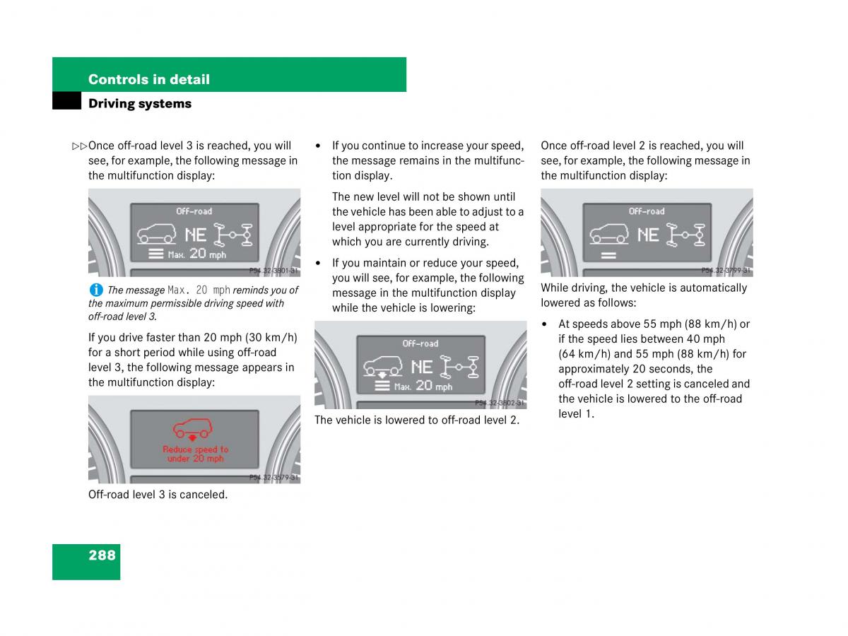 Mercedes Benz GL Class X164 owners manual / page 289