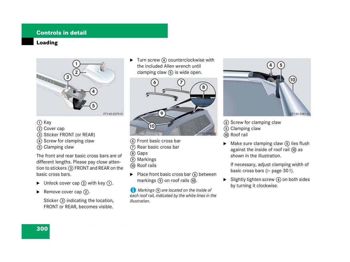 Mercedes Benz GL Class X164 owners manual / page 301