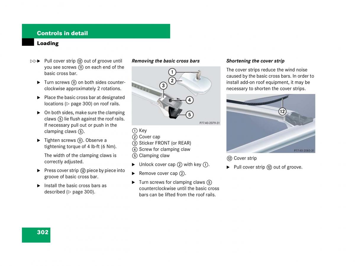 Mercedes Benz GL Class X164 owners manual / page 303