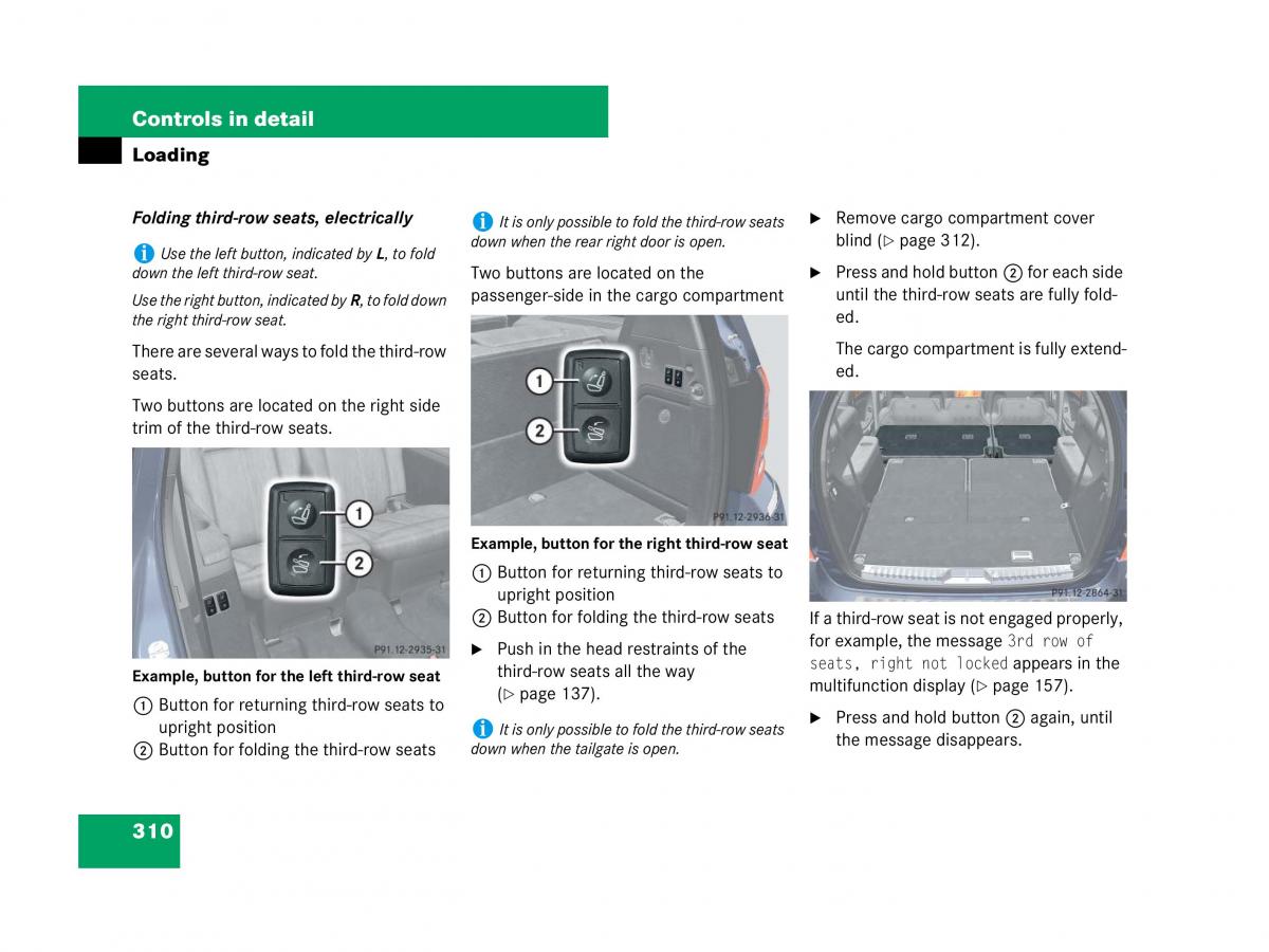 Mercedes Benz GL Class X164 owners manual / page 311