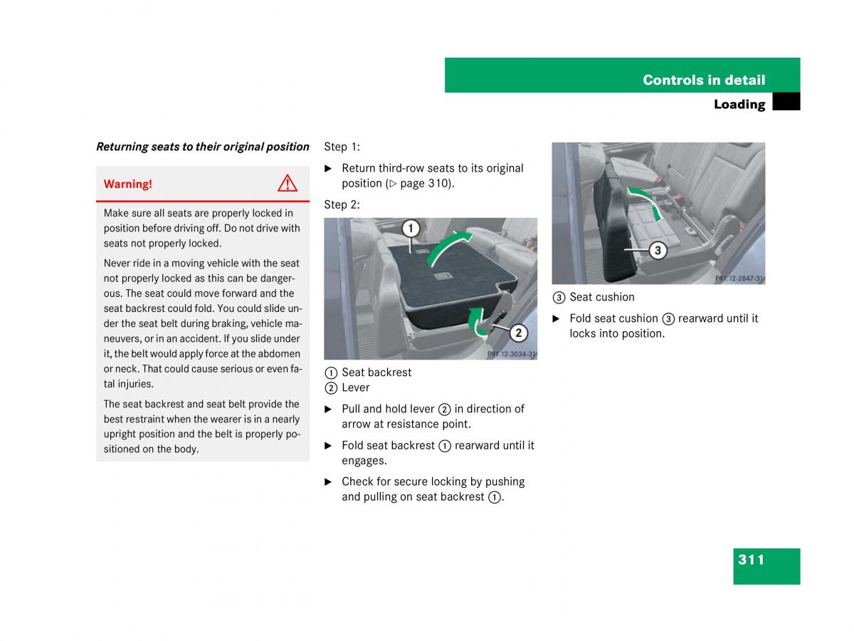 Mercedes Benz GL Class X164 owners manual / page 312