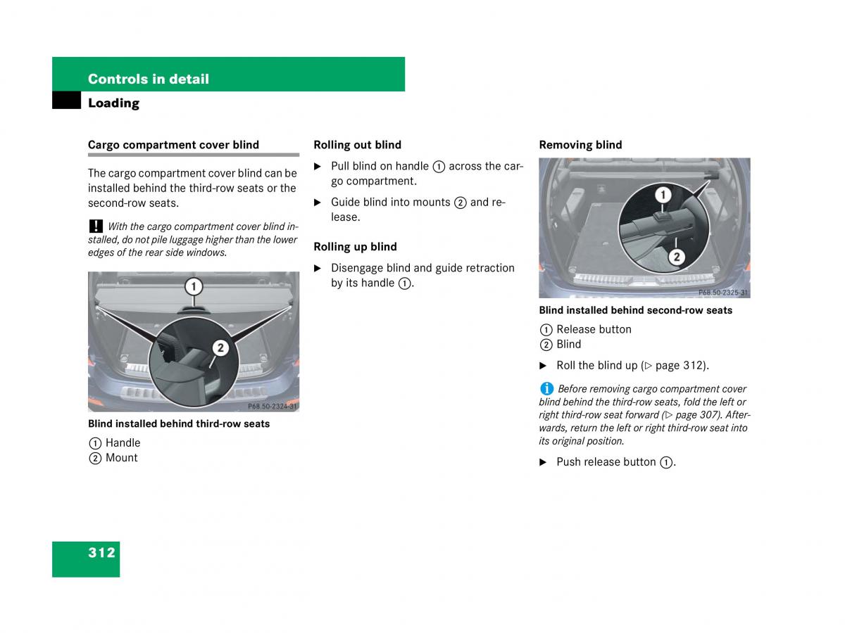 Mercedes Benz GL Class X164 owners manual / page 313