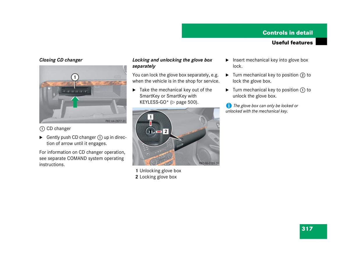 Mercedes Benz GL Class X164 owners manual / page 318