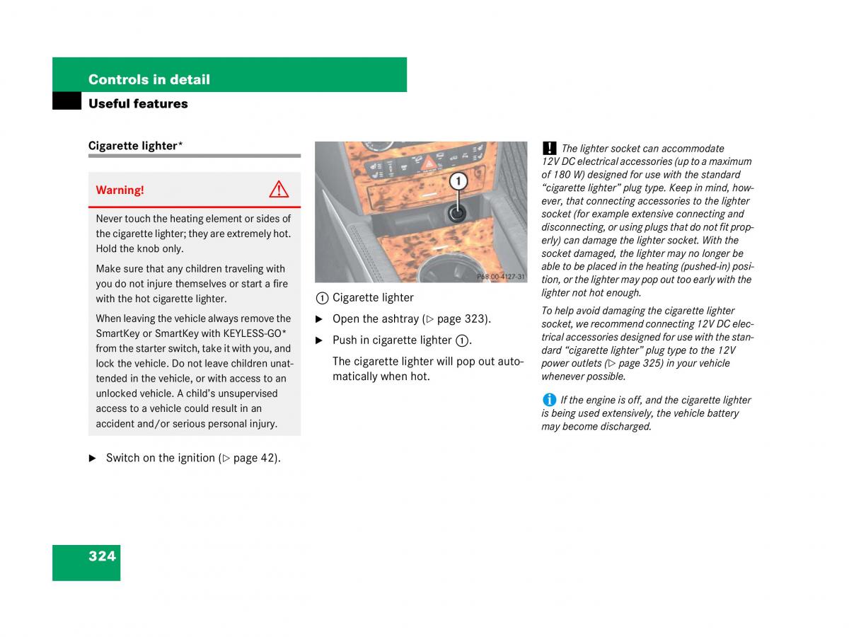 Mercedes Benz GL Class X164 owners manual / page 325