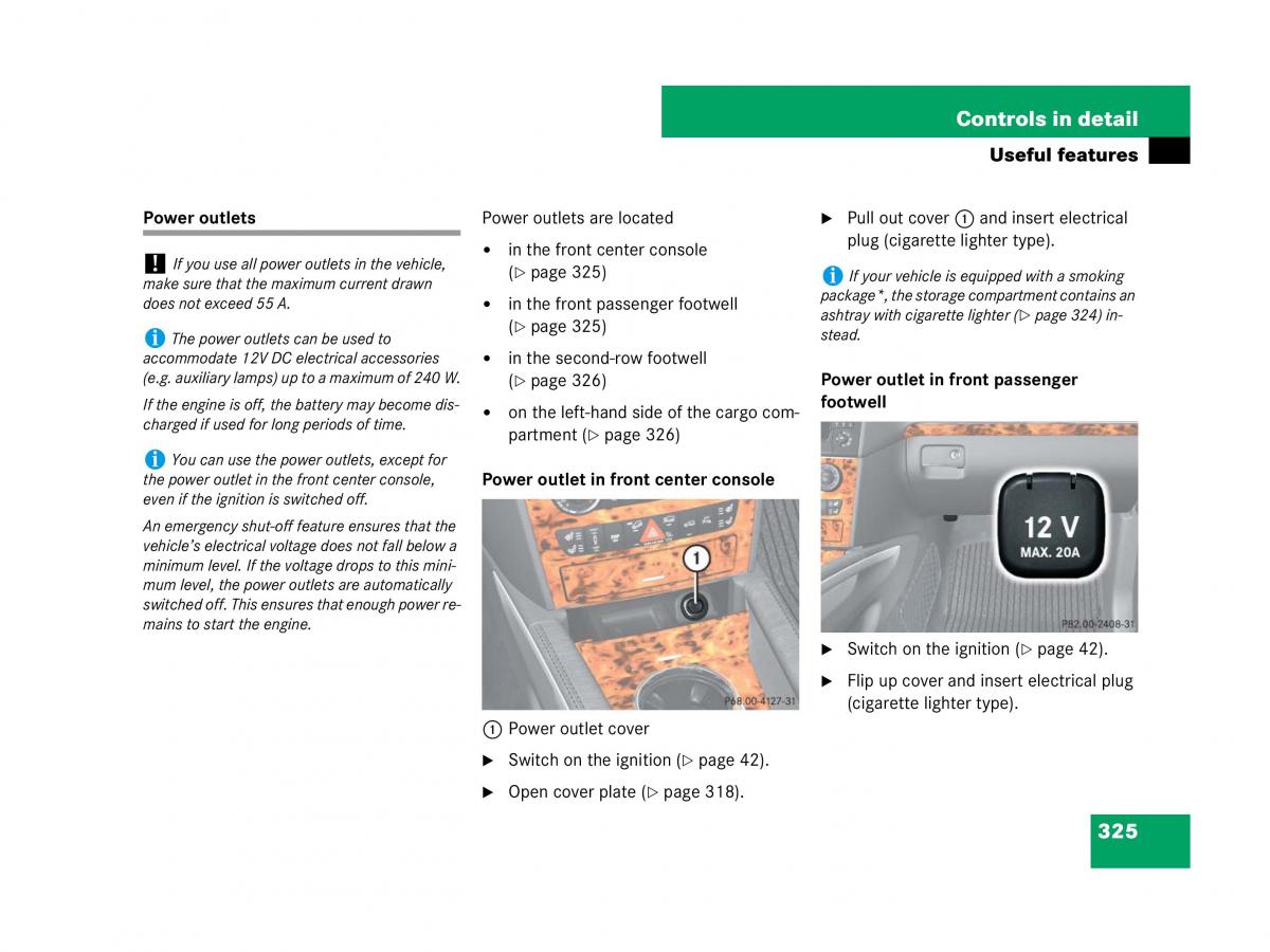 Mercedes Benz GL Class X164 owners manual / page 326