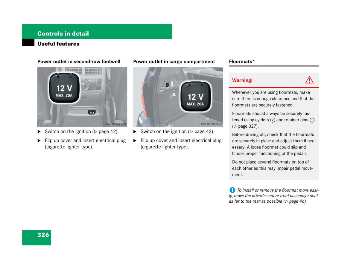 Mercedes Benz GL Class X164 owners manual / page 327