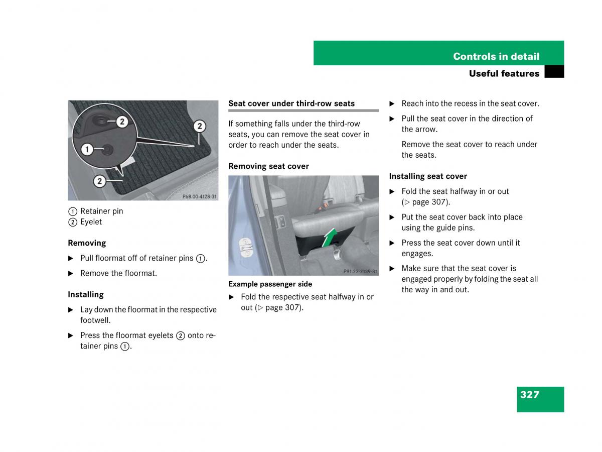 Mercedes Benz GL Class X164 owners manual / page 328