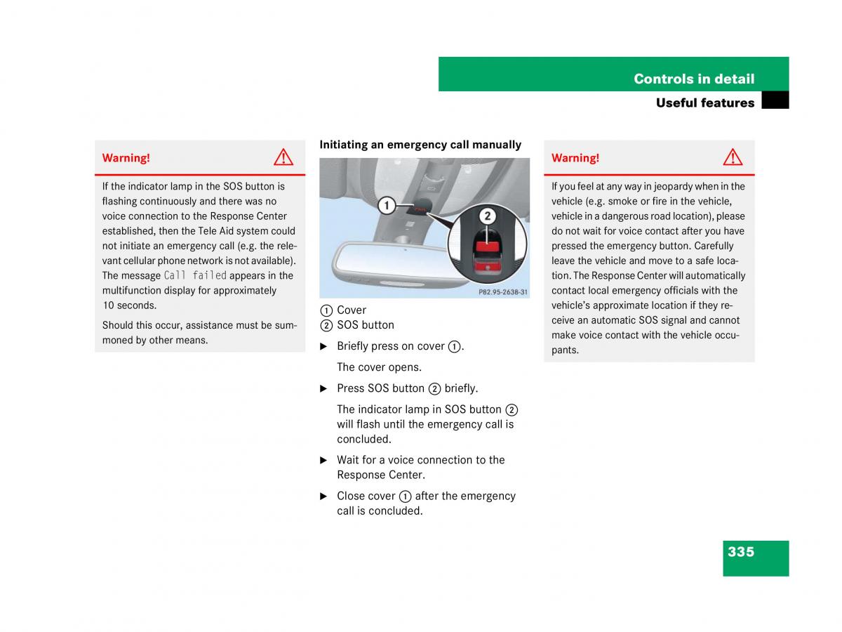 Mercedes Benz GL Class X164 owners manual / page 336