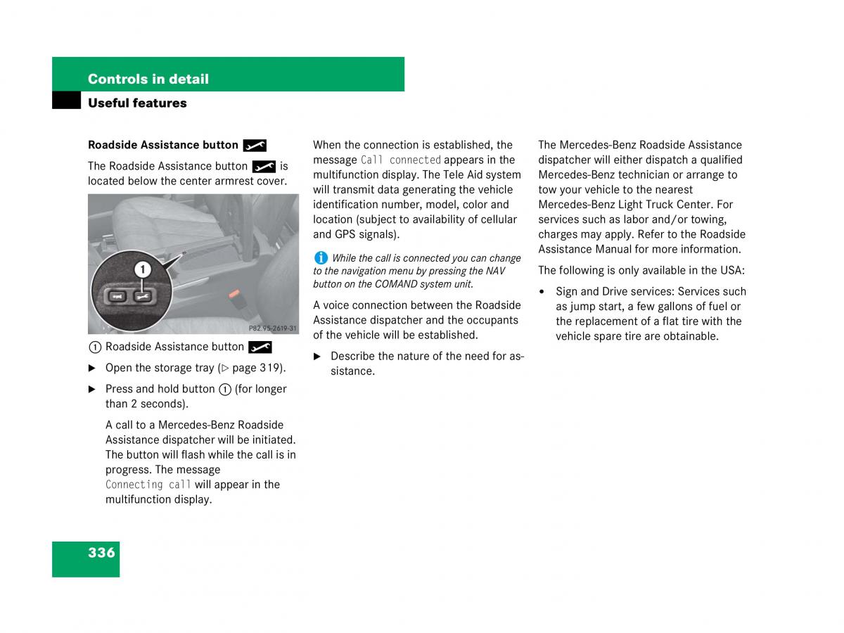 Mercedes Benz GL Class X164 owners manual / page 337