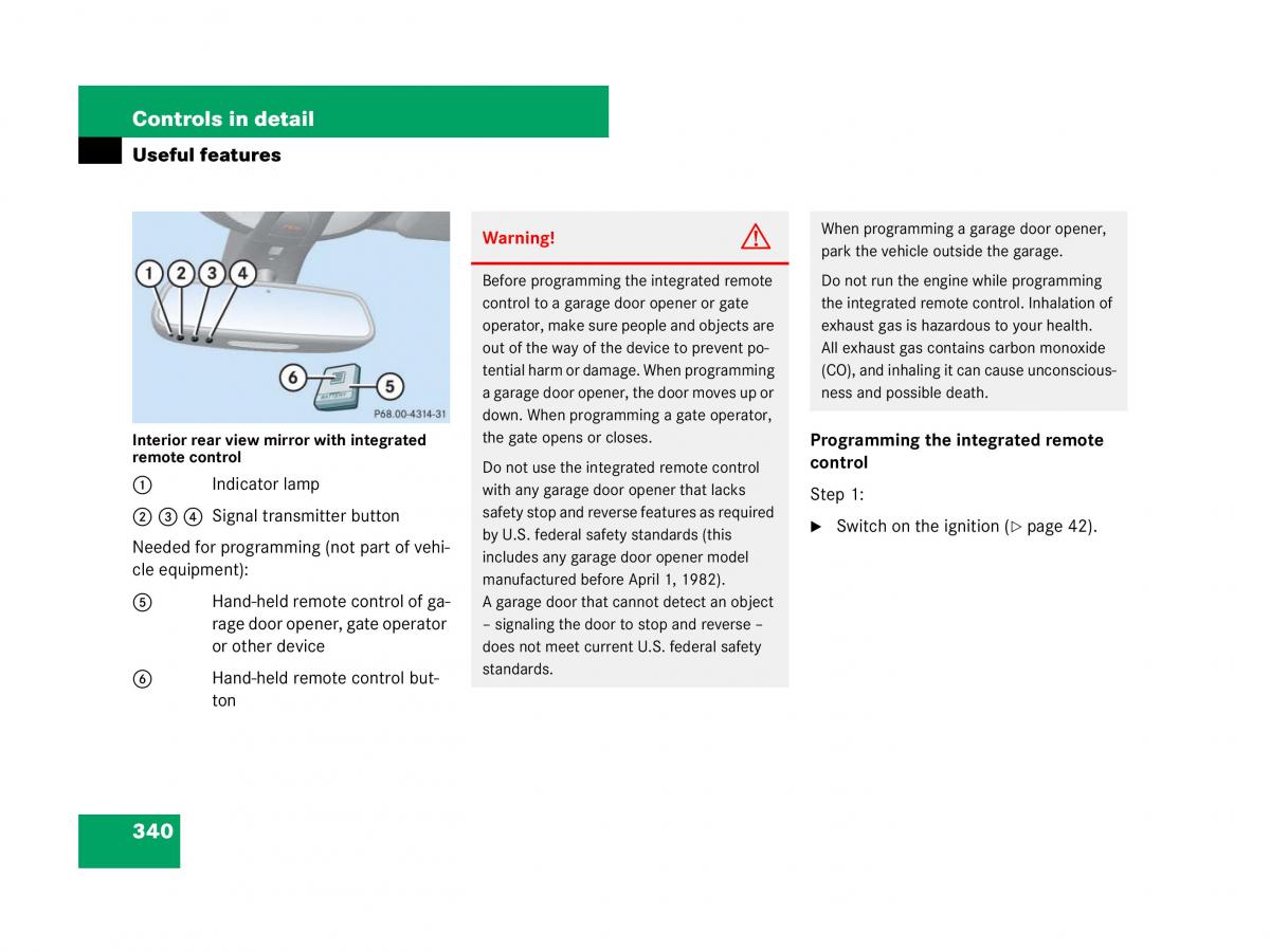 Mercedes Benz GL Class X164 owners manual / page 341