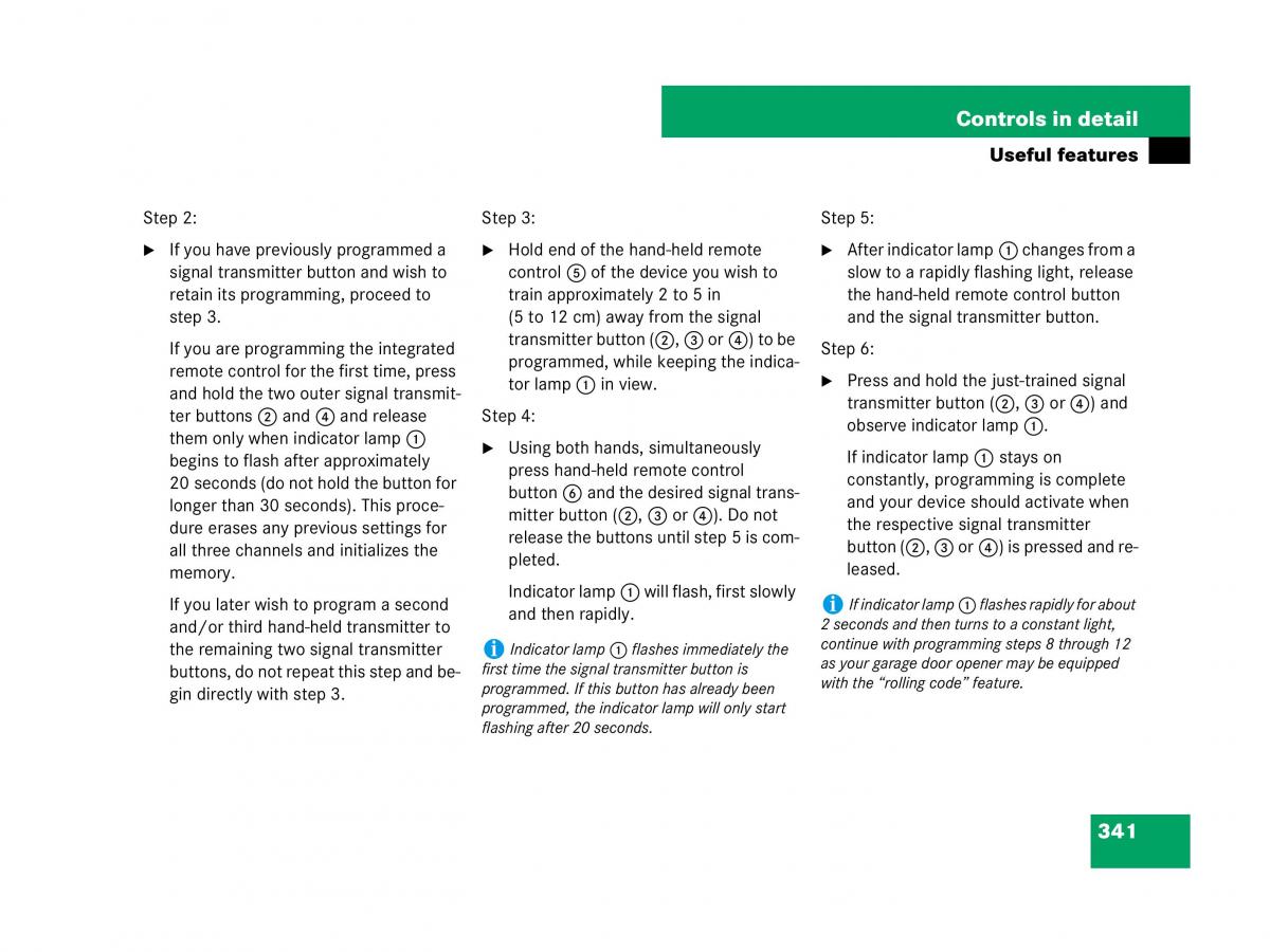 Mercedes Benz GL Class X164 owners manual / page 342