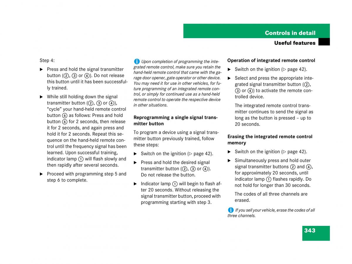 Mercedes Benz GL Class X164 owners manual / page 344