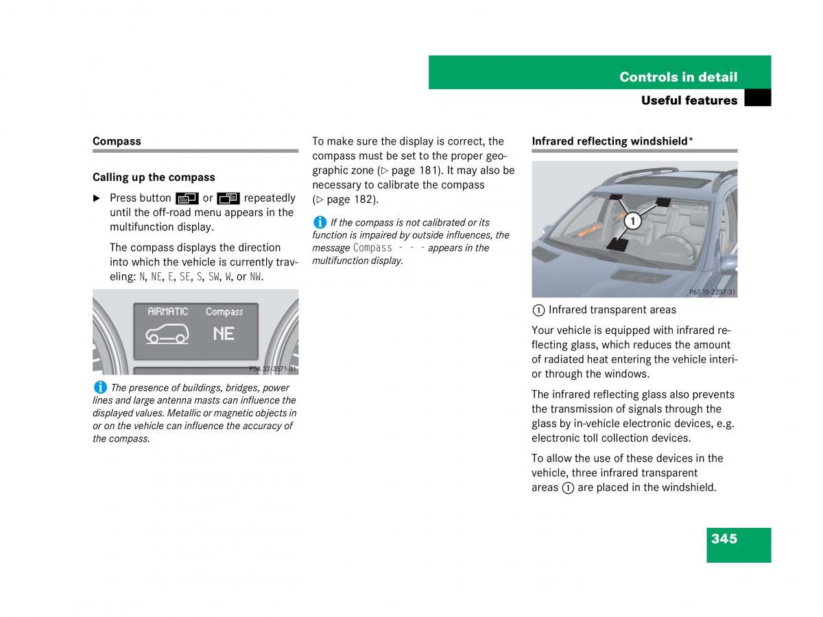 Mercedes Benz GL Class X164 owners manual / page 346