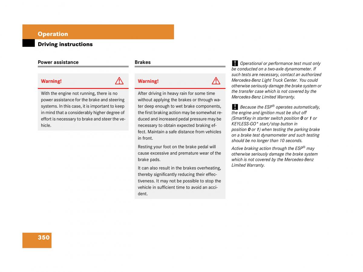 Mercedes Benz GL Class X164 owners manual / page 351