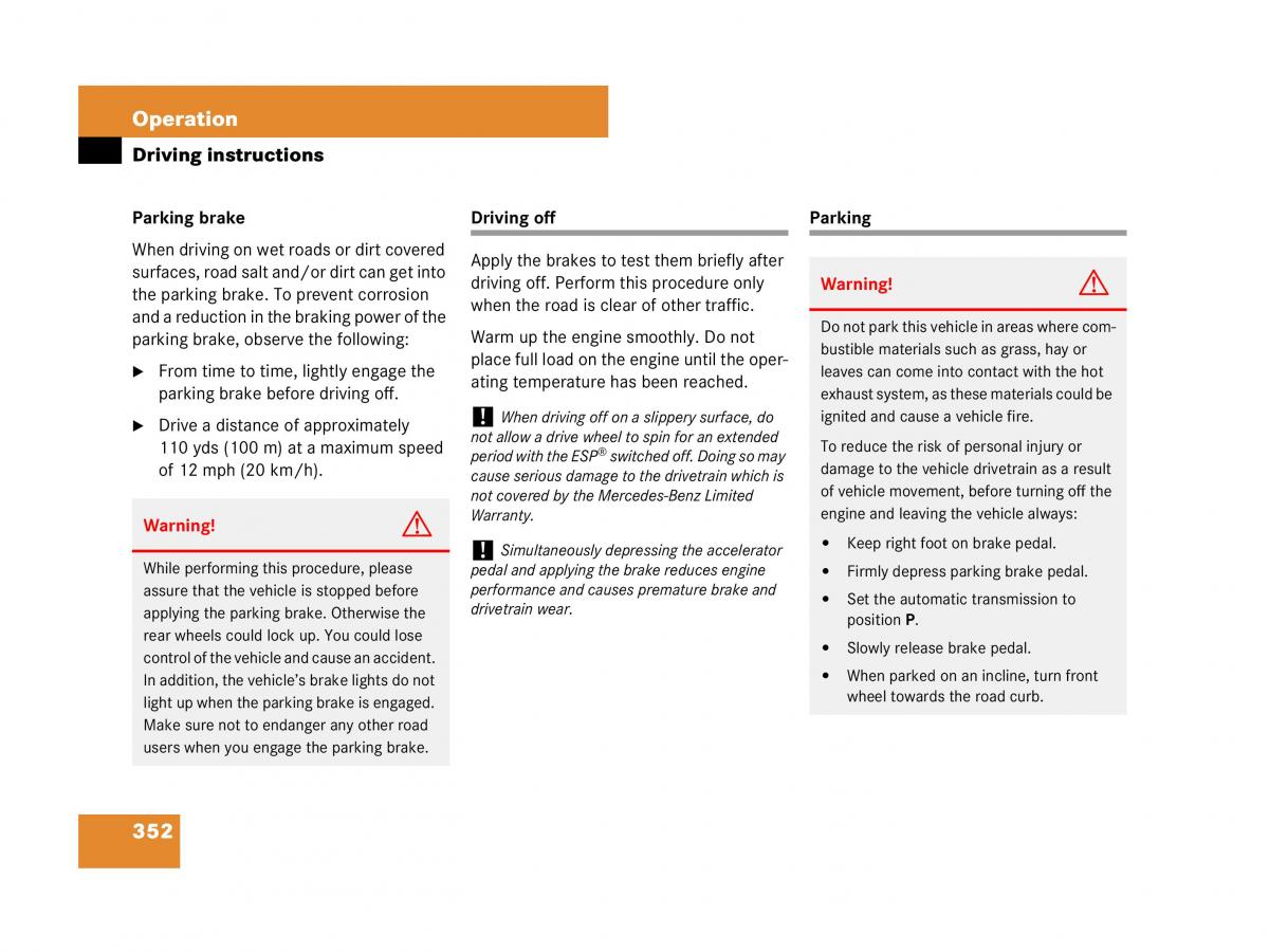 Mercedes Benz GL Class X164 owners manual / page 353