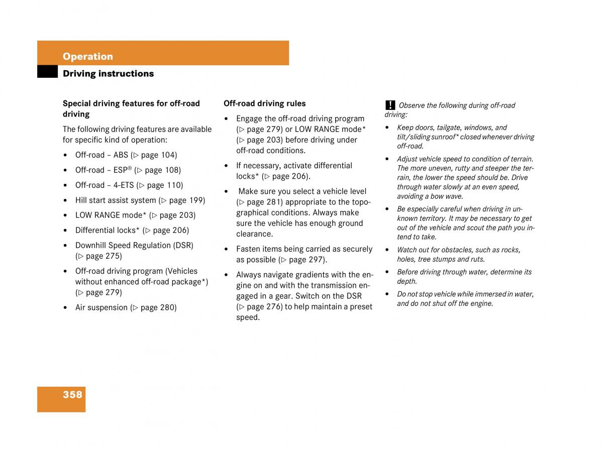 Mercedes Benz GL Class X164 owners manual / page 359