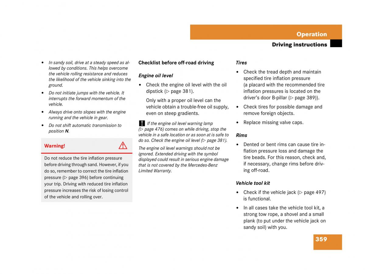 Mercedes Benz GL Class X164 owners manual / page 360