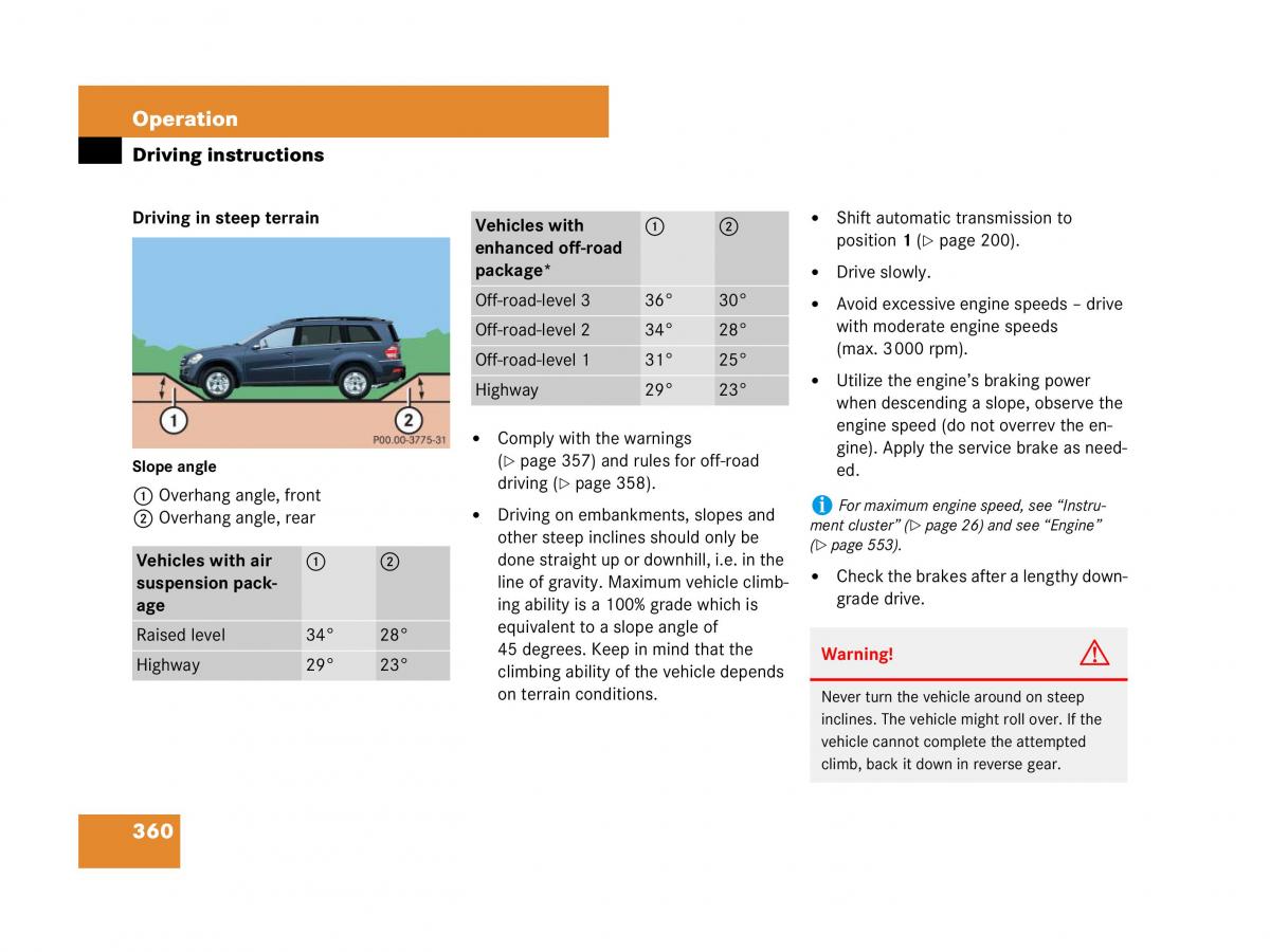 Mercedes Benz GL Class X164 owners manual / page 361